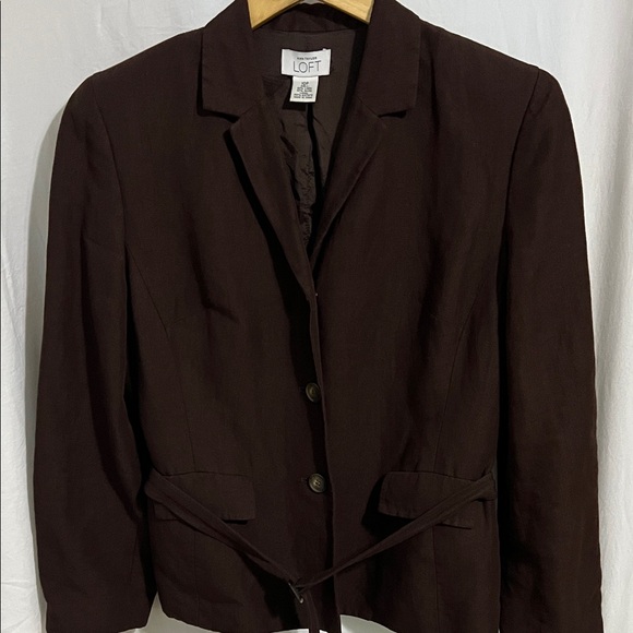 LOFT Women's Dark Brown Blazer - Picture 1 of 5